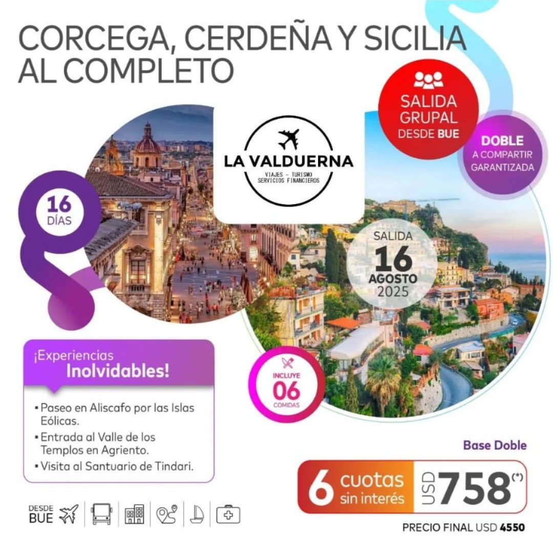 Córcega, Cerdeña y Sicilia al Completo – La Valduerna Viaje grupal por Córcega, Cerdeña y Sicilia con La Valduerna