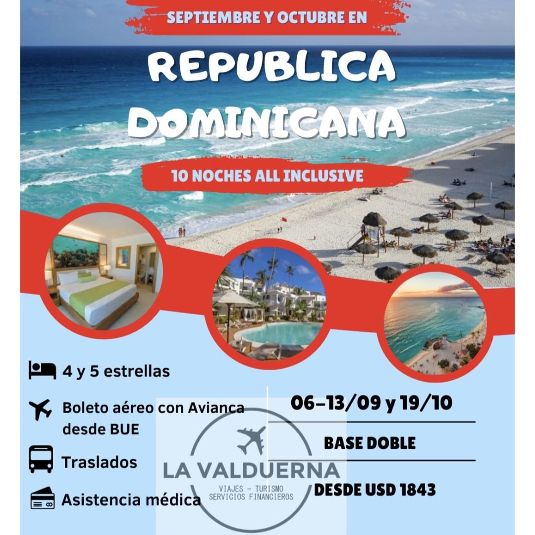 República Dominicana – 10 noches All Inclusive República Dominicana 10 noches All Inclusive con La Valduerna